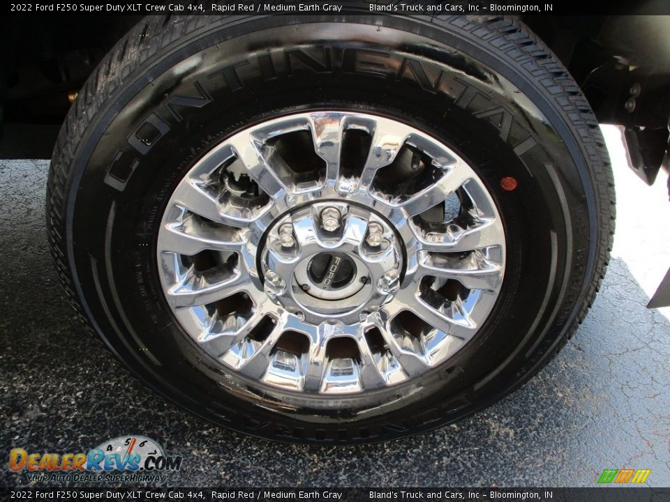 2022 Ford F250 Super Duty XLT Crew Cab 4x4 Rapid Red / Medium Earth Gray Photo #32