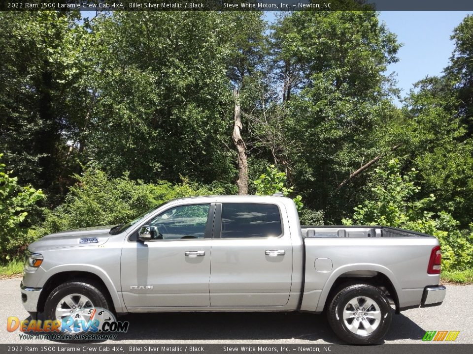 2022 Ram 1500 Laramie Crew Cab 4x4 Billet Silver Metallic / Black Photo #1