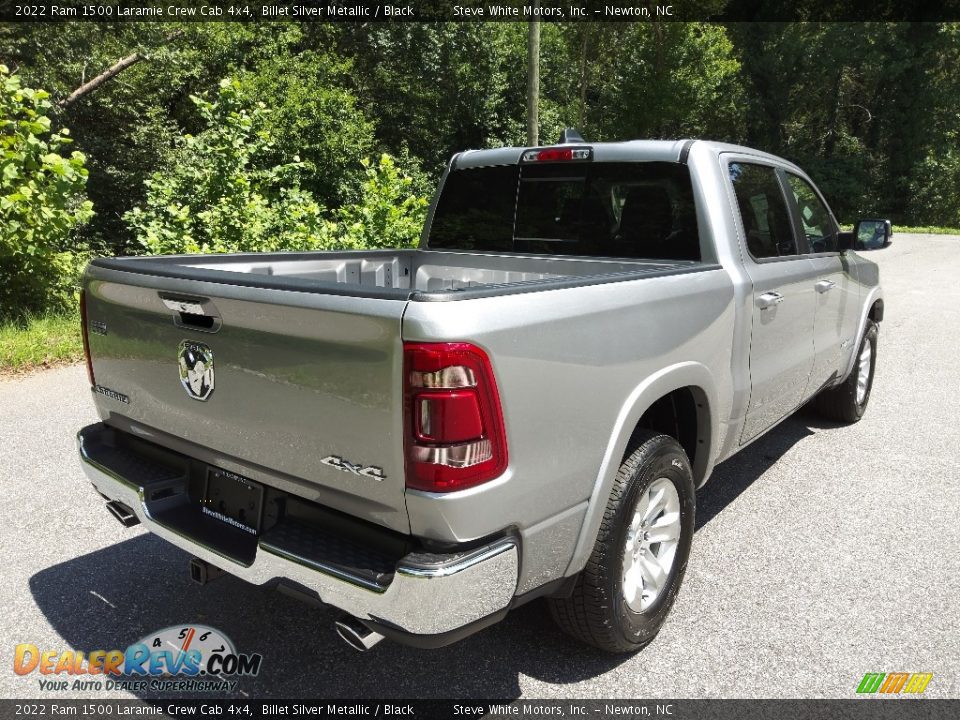 2022 Ram 1500 Laramie Crew Cab 4x4 Billet Silver Metallic / Black Photo #6