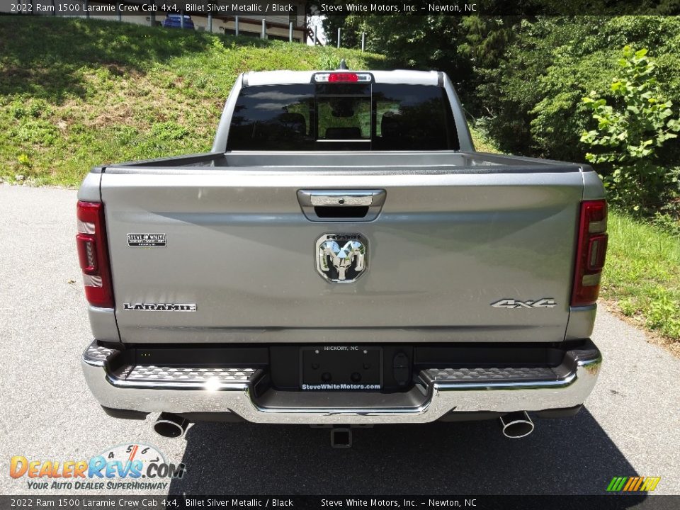 2022 Ram 1500 Laramie Crew Cab 4x4 Billet Silver Metallic / Black Photo #7