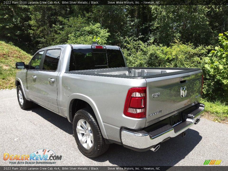 2022 Ram 1500 Laramie Crew Cab 4x4 Billet Silver Metallic / Black Photo #9