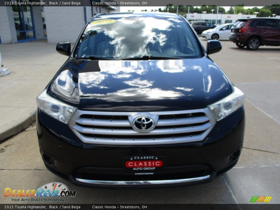 2013 Toyota Highlander Black / Sand Beige Photo #2