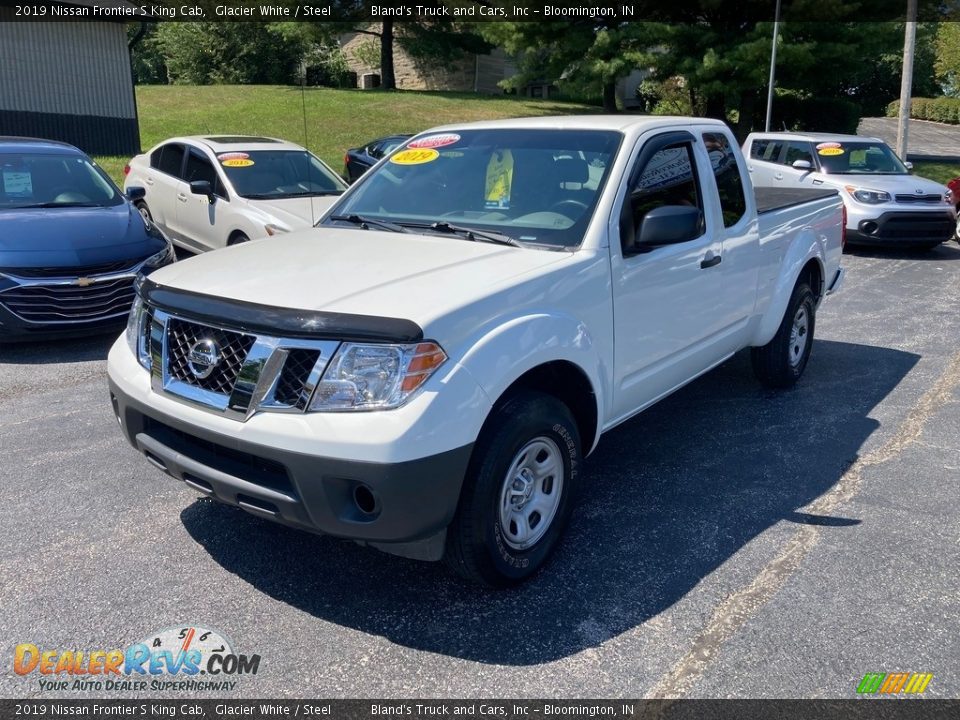 2019 Nissan Frontier S King Cab Glacier White / Steel Photo #2