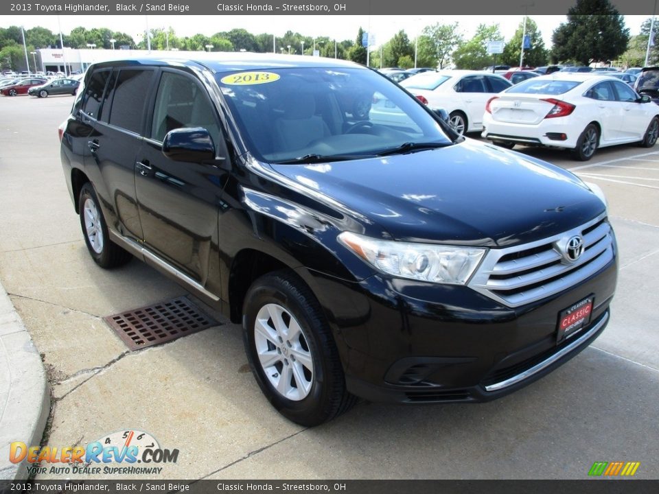 2013 Toyota Highlander Black / Sand Beige Photo #3