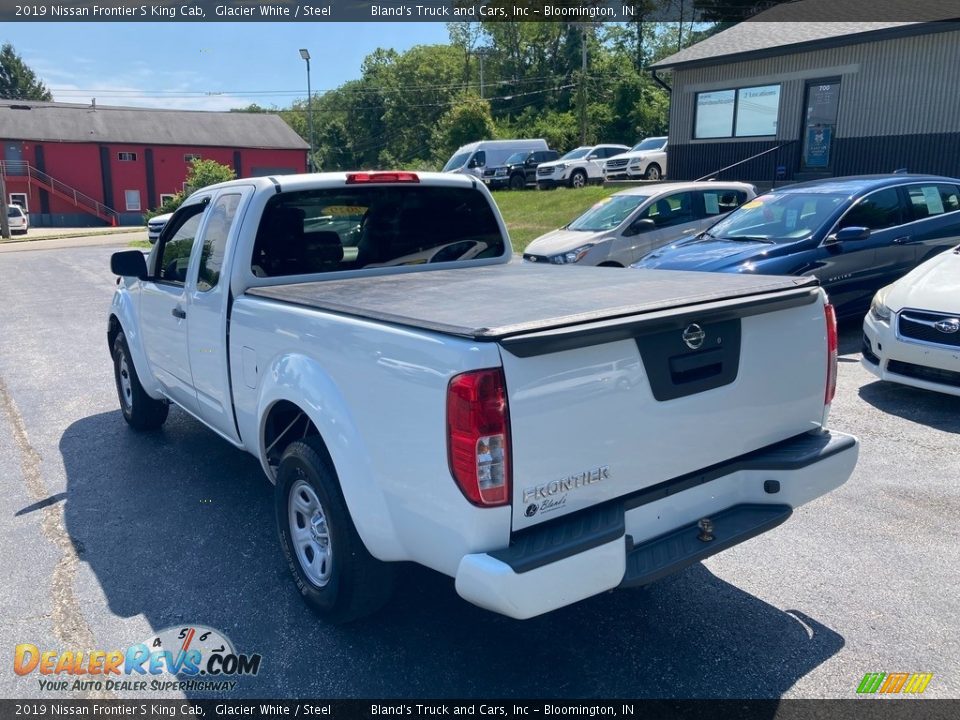 2019 Nissan Frontier S King Cab Glacier White / Steel Photo #3