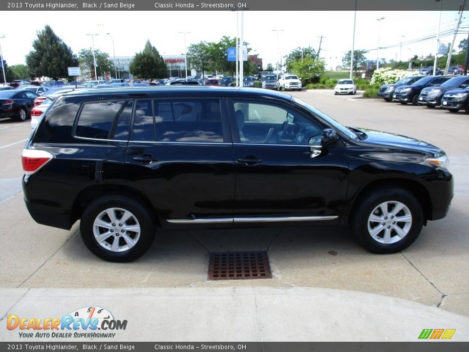 2013 Toyota Highlander Black / Sand Beige Photo #4