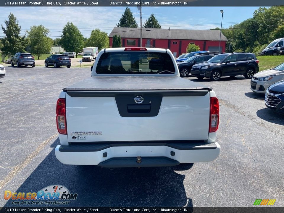 2019 Nissan Frontier S King Cab Glacier White / Steel Photo #4