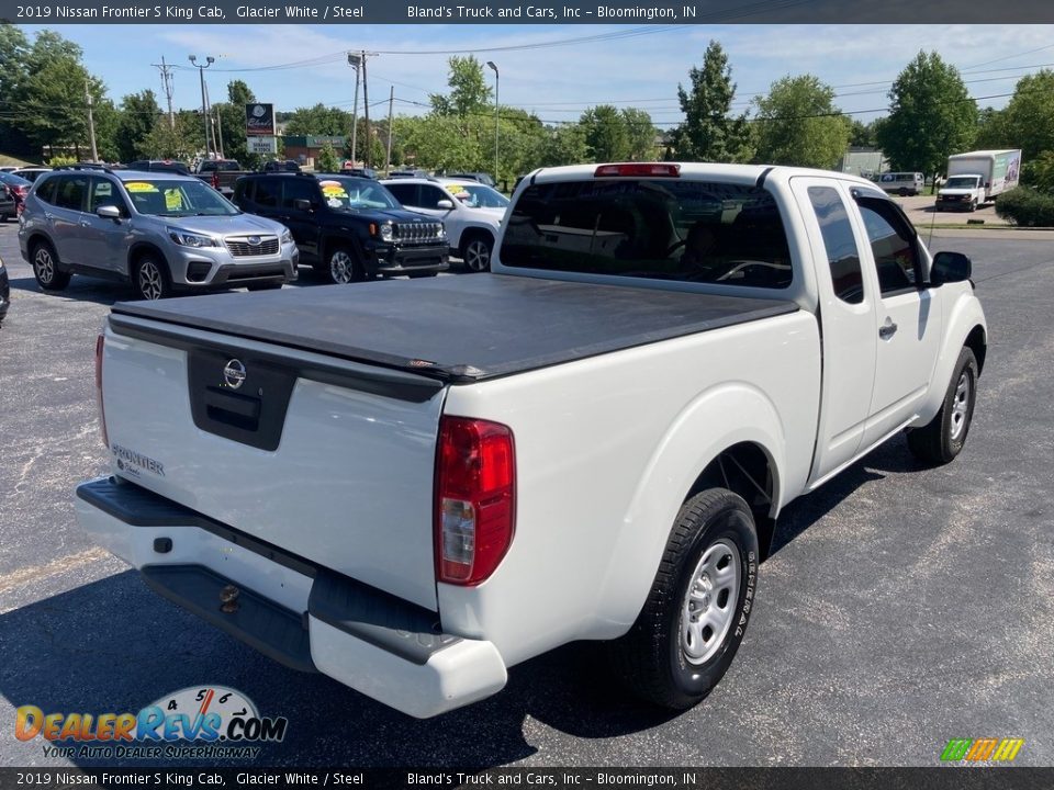2019 Nissan Frontier S King Cab Glacier White / Steel Photo #5