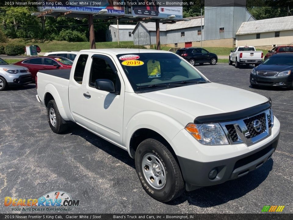 2019 Nissan Frontier S King Cab Glacier White / Steel Photo #6