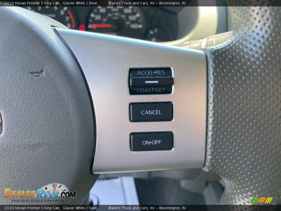 2019 Nissan Frontier S King Cab Glacier White / Steel Photo #13