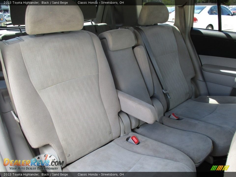 2013 Toyota Highlander Black / Sand Beige Photo #21