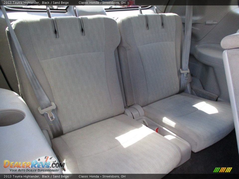 2013 Toyota Highlander Black / Sand Beige Photo #24