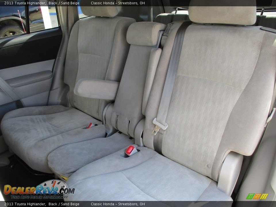 2013 Toyota Highlander Black / Sand Beige Photo #27