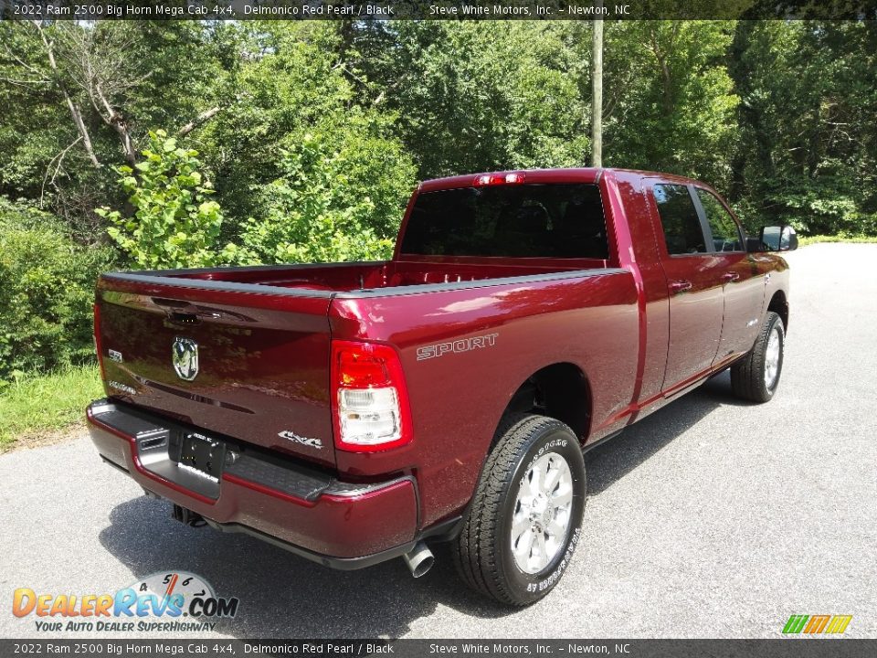 2022 Ram 2500 Big Horn Mega Cab 4x4 Delmonico Red Pearl / Black Photo #6