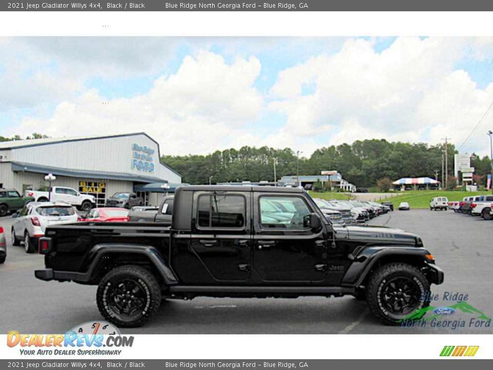 2021 Jeep Gladiator Willys 4x4 Black / Black Photo #6