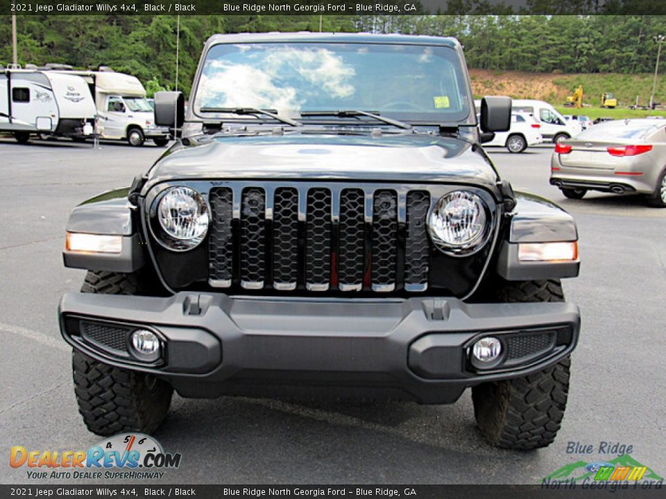 2021 Jeep Gladiator Willys 4x4 Black / Black Photo #8