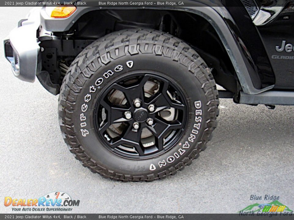 2021 Jeep Gladiator Willys 4x4 Black / Black Photo #9