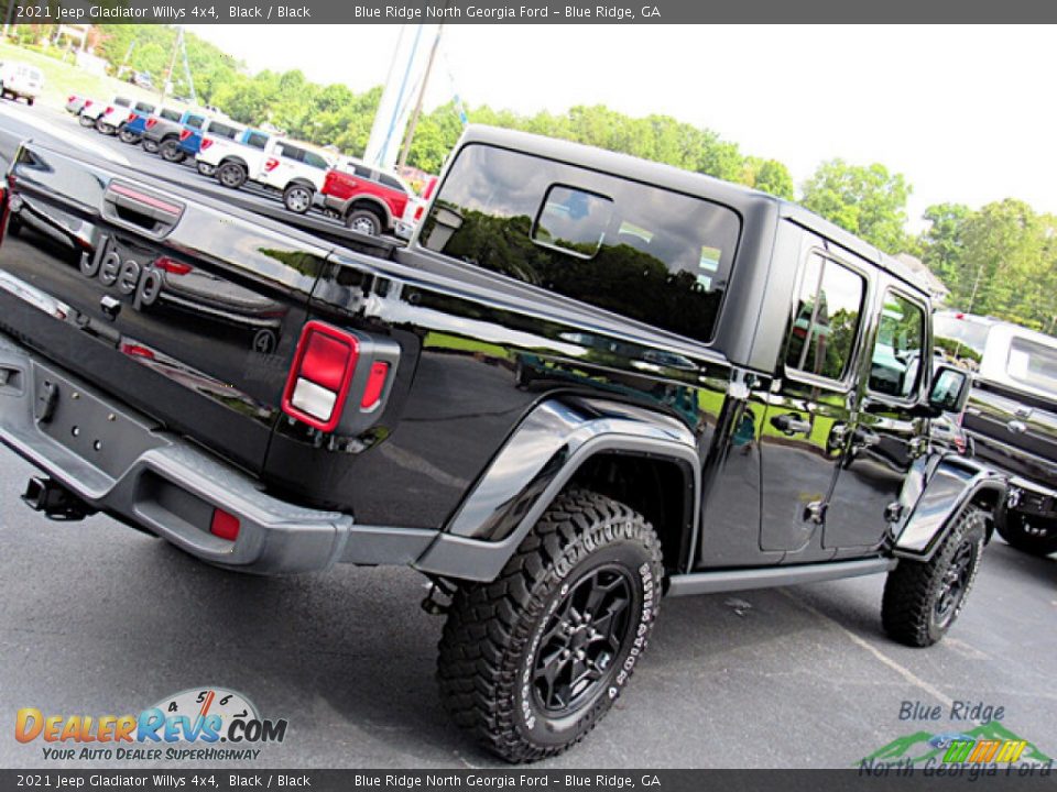 2021 Jeep Gladiator Willys 4x4 Black / Black Photo #26