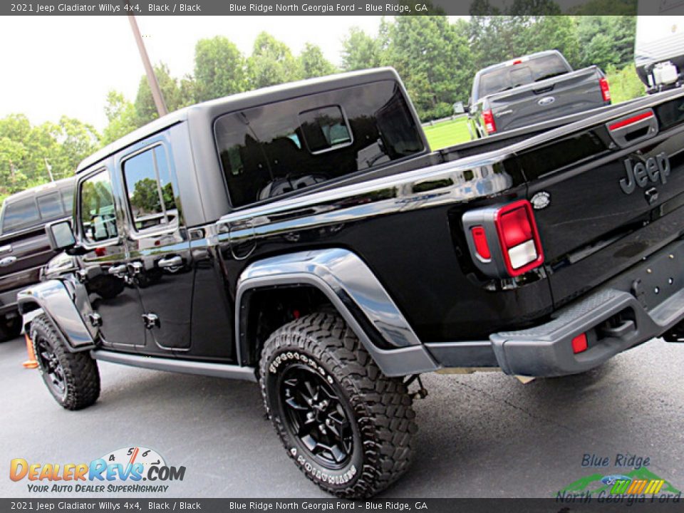 2021 Jeep Gladiator Willys 4x4 Black / Black Photo #27