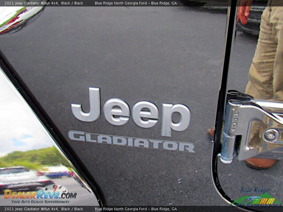 2021 Jeep Gladiator Willys 4x4 Black / Black Photo #28