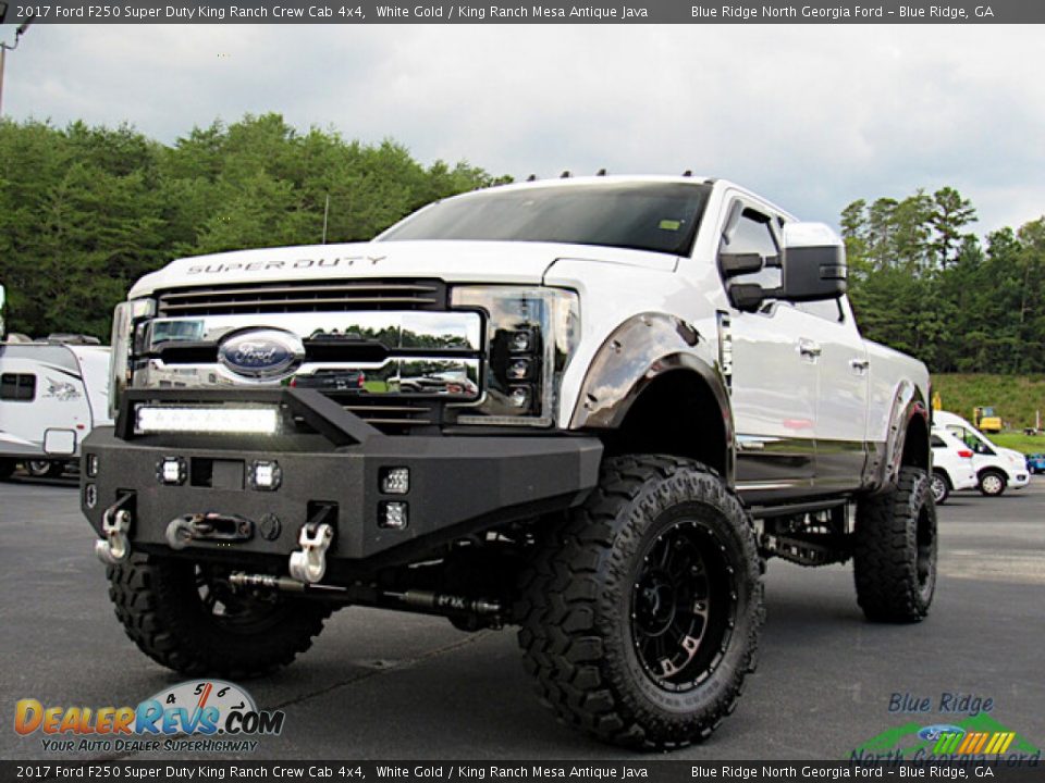 2017 Ford F250 Super Duty King Ranch Crew Cab 4x4 White Gold / King Ranch Mesa Antique Java Photo #1