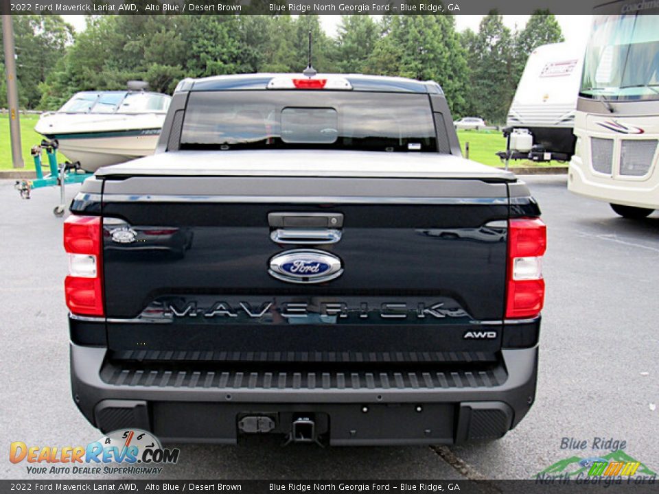 2022 Ford Maverick Lariat AWD Alto Blue / Desert Brown Photo #4