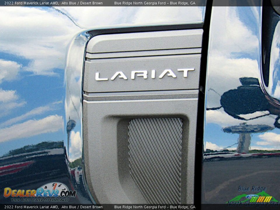 2022 Ford Maverick Lariat AWD Alto Blue / Desert Brown Photo #30