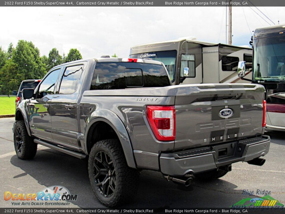 2022 Ford F150 Shelby SuperCrew 4x4 Carbonized Gray Metallic / Shelby Black/Red Photo #3