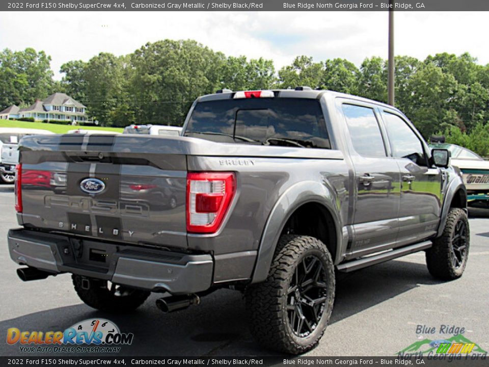 2022 Ford F150 Shelby SuperCrew 4x4 Carbonized Gray Metallic / Shelby Black/Red Photo #5