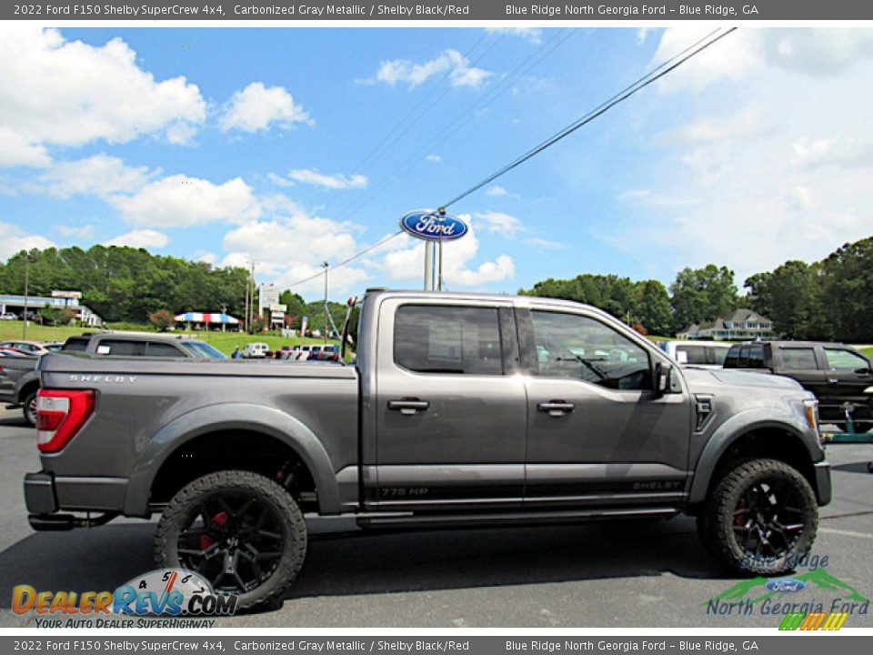 2022 Ford F150 Shelby SuperCrew 4x4 Carbonized Gray Metallic / Shelby Black/Red Photo #6