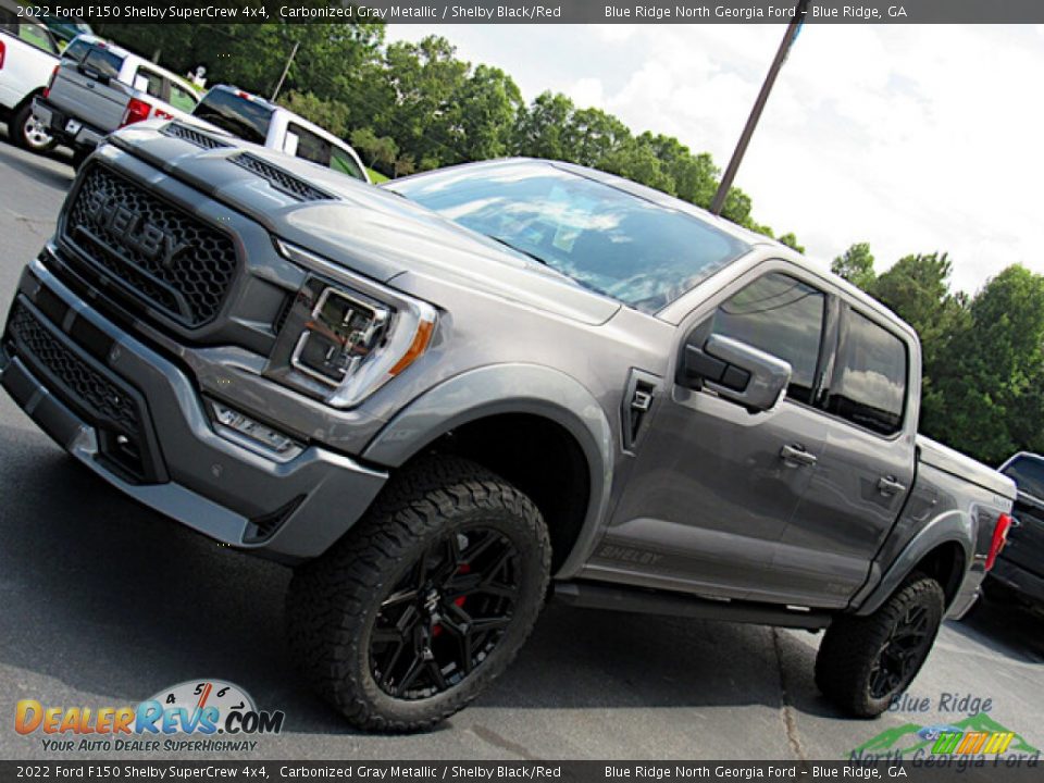 2022 Ford F150 Shelby SuperCrew 4x4 Carbonized Gray Metallic / Shelby Black/Red Photo #35