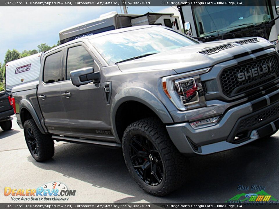 2022 Ford F150 Shelby SuperCrew 4x4 Carbonized Gray Metallic / Shelby Black/Red Photo #36