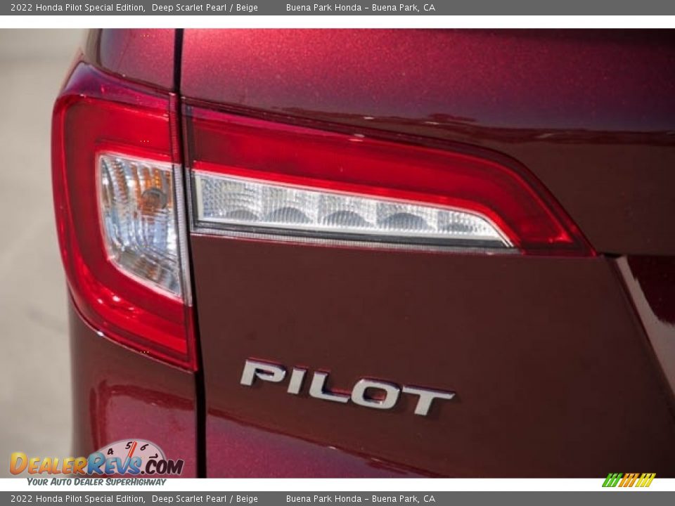 2022 Honda Pilot Special Edition Deep Scarlet Pearl / Beige Photo #6