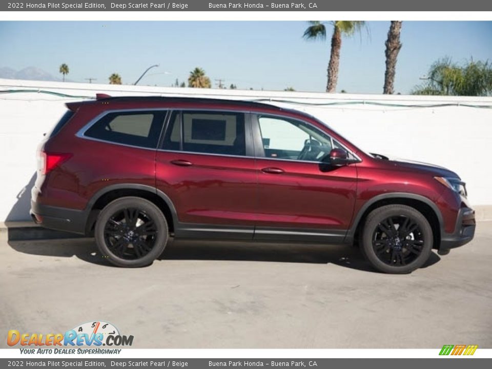 2022 Honda Pilot Special Edition Deep Scarlet Pearl / Beige Photo #8