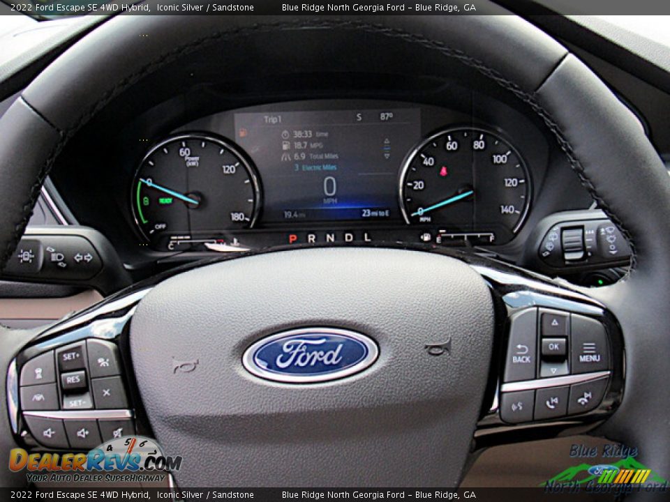 2022 Ford Escape SE 4WD Hybrid Iconic Silver / Sandstone Photo #17