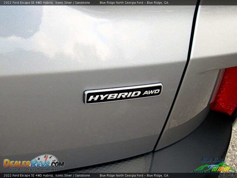 2022 Ford Escape SE 4WD Hybrid Iconic Silver / Sandstone Photo #31