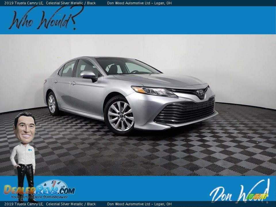 2019 Toyota Camry LE Celestial Silver Metallic / Black Photo #1