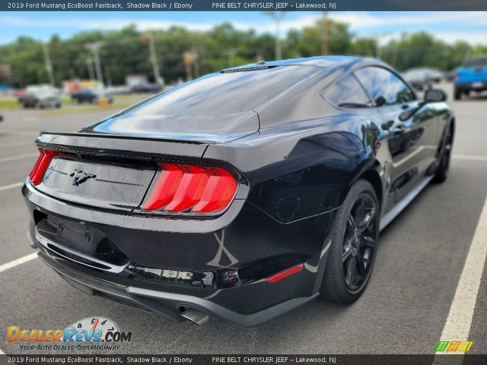 2019 Ford Mustang EcoBoost Fastback Shadow Black / Ebony Photo #4