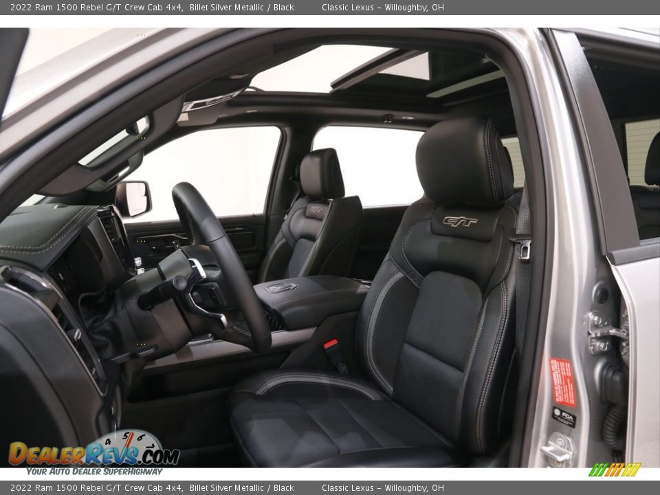 Black Interior - 2022 Ram 1500 Rebel G/T Crew Cab 4x4 Photo #5