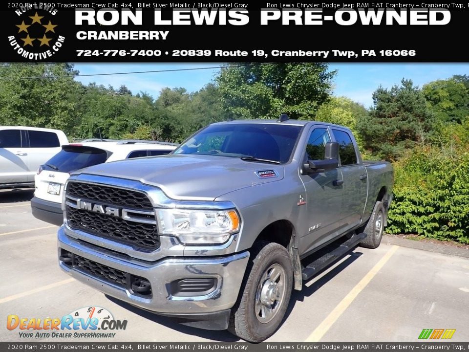 2020 Ram 2500 Tradesman Crew Cab 4x4 Billet Silver Metallic / Black/Diesel Gray Photo #1