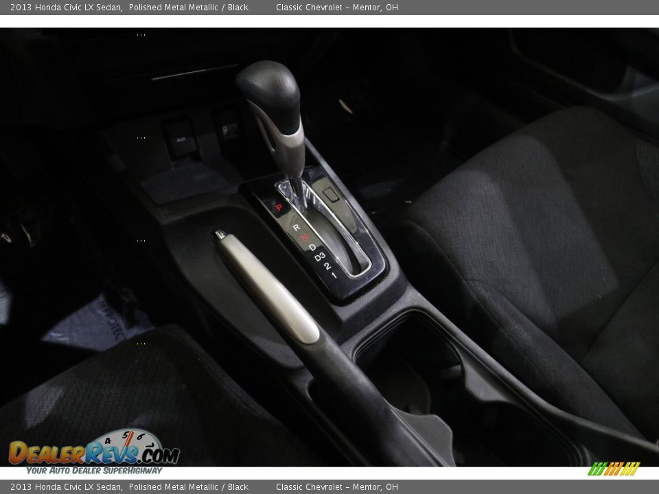 2013 Honda Civic LX Sedan Polished Metal Metallic / Black Photo #14