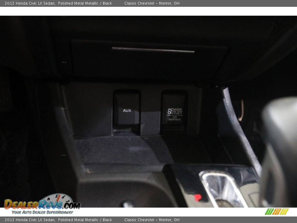 2013 Honda Civic LX Sedan Polished Metal Metallic / Black Photo #15