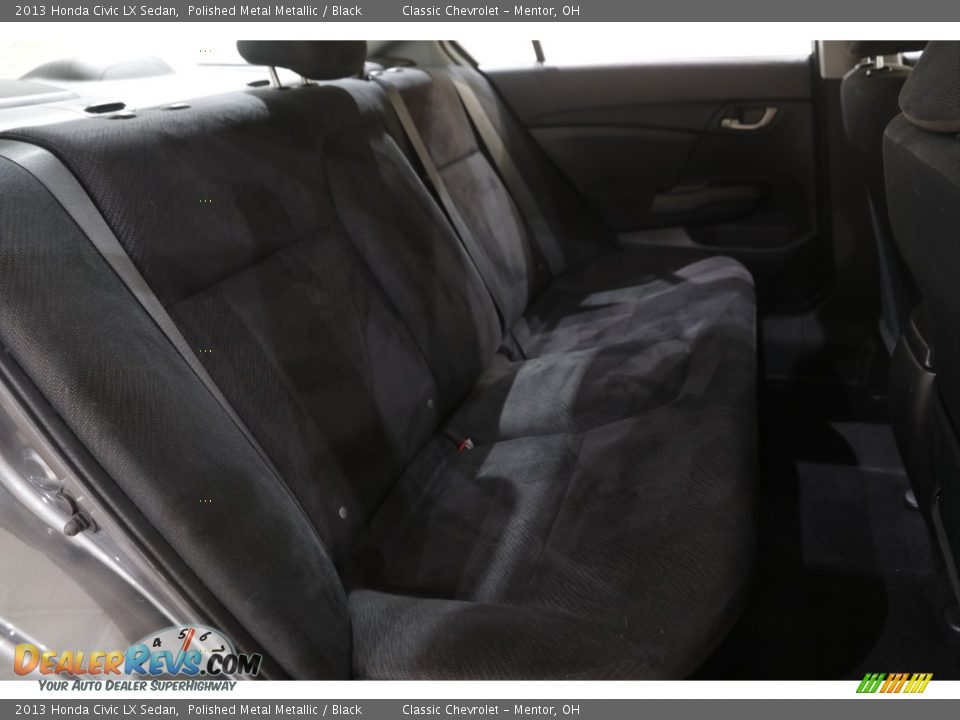 2013 Honda Civic LX Sedan Polished Metal Metallic / Black Photo #17