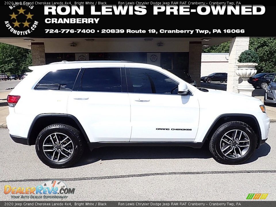 2020 Jeep Grand Cherokee Laredo 4x4 Bright White / Black Photo #1