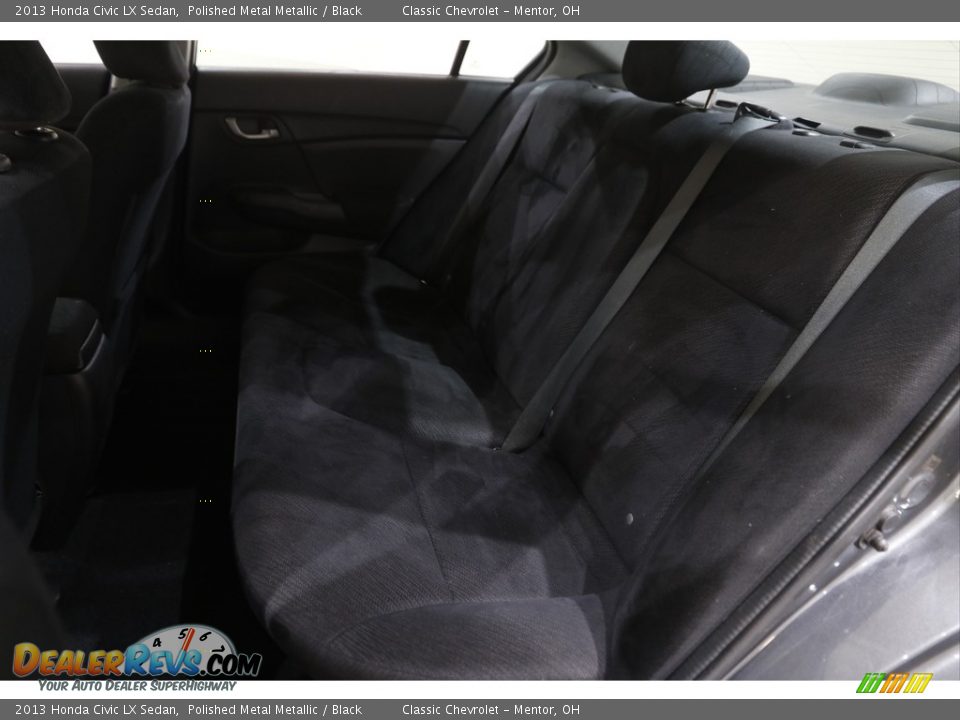 2013 Honda Civic LX Sedan Polished Metal Metallic / Black Photo #18