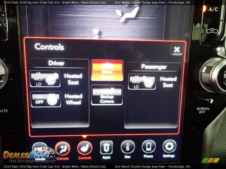 2020 Ram 1500 Big Horn Crew Cab 4x4 Bright White / Black/Diesel Gray Photo #3