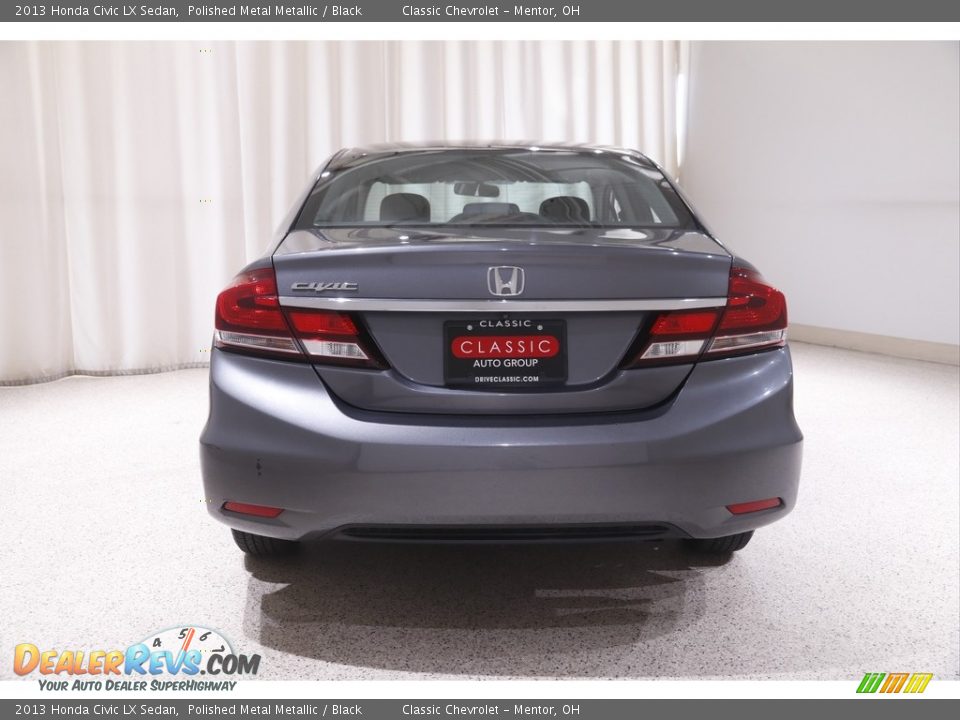 2013 Honda Civic LX Sedan Polished Metal Metallic / Black Photo #19