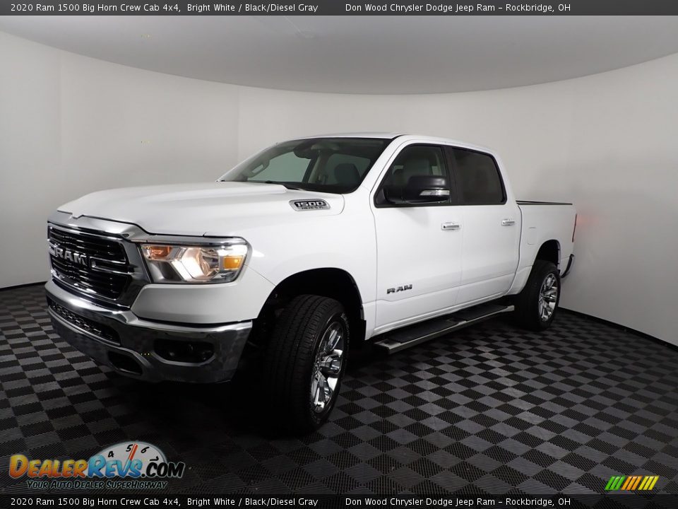 2020 Ram 1500 Big Horn Crew Cab 4x4 Bright White / Black/Diesel Gray Photo #9