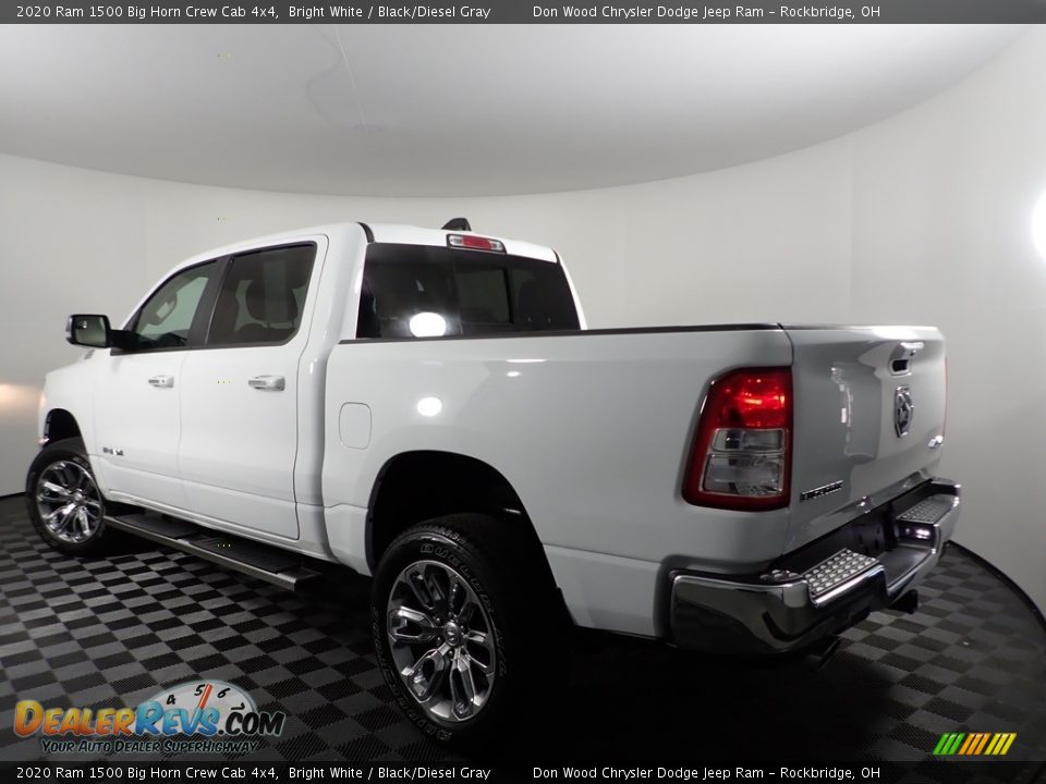 2020 Ram 1500 Big Horn Crew Cab 4x4 Bright White / Black/Diesel Gray Photo #10