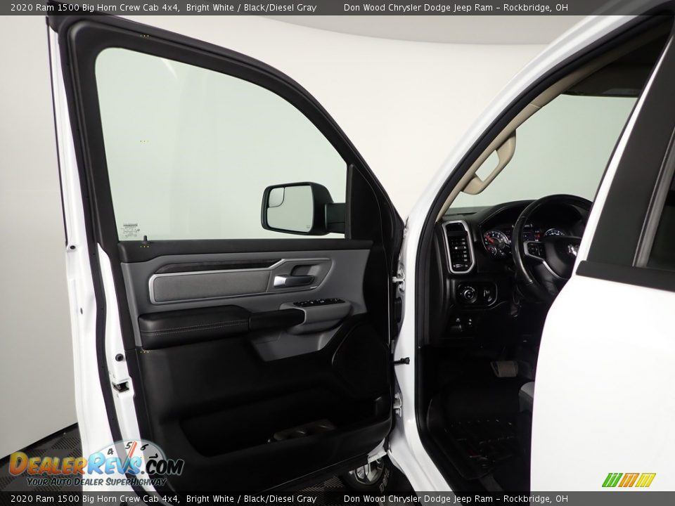 2020 Ram 1500 Big Horn Crew Cab 4x4 Bright White / Black/Diesel Gray Photo #14